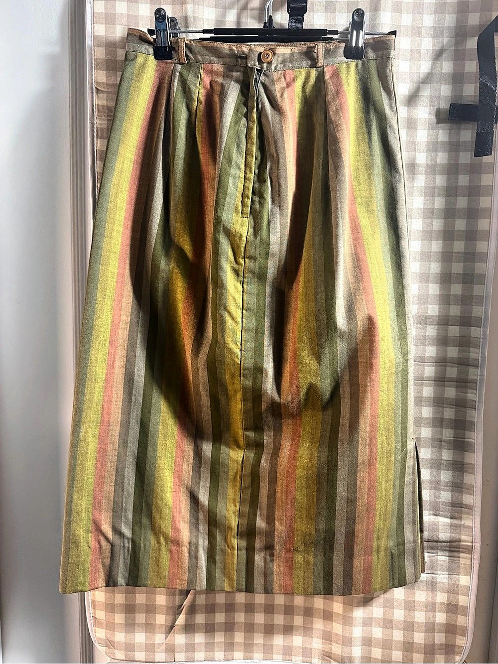 Vintage Koret of California Striped Midi Skirt Size XS